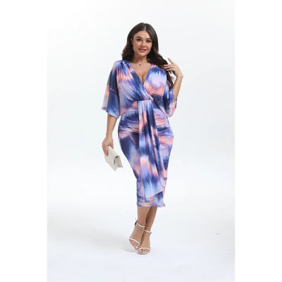 Vestido midi  estampado