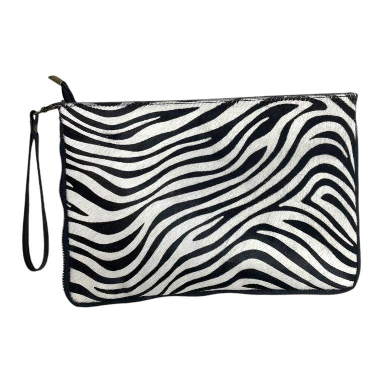 Práctico Bolso Bandolera Artesanal de Piel Italiana y Pelito