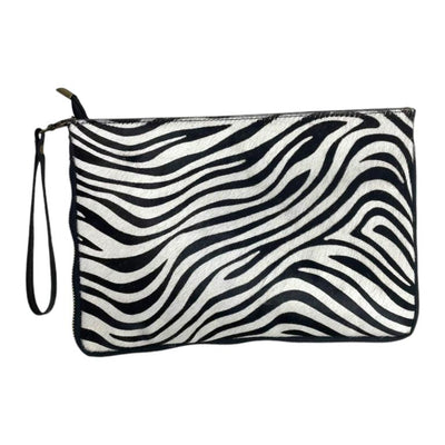 Práctico Bolso Bandolera Artesanal de Piel Italiana y Pelito